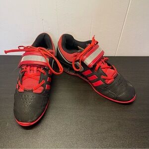 Adidas AdiPower Weightlifting Men's Black Red Athletic Shoes Size 8 M21885